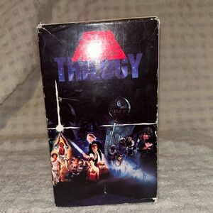 Star Wars trilogy VHS set with case cover